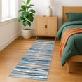 thumbnail image 6 of Brisasol Washable Rug Runner 2x7 Abstract Floor Runner Non Slips Printed Carpet Runner for Hallway Bedroom Entryway, Blue Aqua/Beige Taupe Multi, 6 of 7