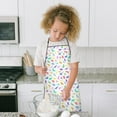 thumbnail image 4 of Colorful Gradient Dinosaurs Silhouettes Pattern Kids Aprons for Girls and Boys,Adjustable Neck Strap Toddler Aprons for Kids Cooking Baking, 4 of 6
