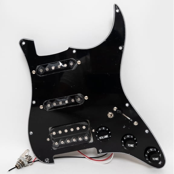 SSH Guitar Prewired Loaded Pickguard, with Alnico 5 Humbucker Pickups, for Fender Strat Guitar