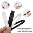thumbnail image 2 of 40 Pcs Wide Black No Teeth Plain Headbands, Plastic Headbands, White Craft Plastic Skinny Headbands, Plastic Hard Thin Headband, DIY Hair Bands Headbands For Girls Women(1 Inch+1cm), 2 of 7