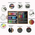 TIERPOP Watercolor Pens Kits Colored Pencils Kits Oil Pastels Kits
