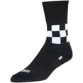 thumbnail image 2 of SockGuy SGX Speedway Socks - 6 inch Black/White Small/Medium, 2 of 2