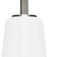 thumbnail image 4 of Hunter - Nolita 1-light Brushed Nickel, Small Pendant Light, Dimmable, Modern Style, Cone Shaped, for Bedrooms, Kitchens, Dining, Living Rooms - 19885, 4 of 7