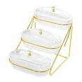 thumbnail image 2 of TISHITA Serving Platters Dried Fruit Plates 3 Tier Portable with Lid Bowls Appetizer Tray Candy Nut Dishes for Fruits Cookies clear, 2 of 8