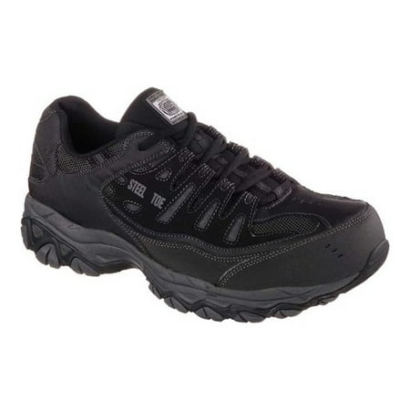 Men's Skechers Work Relaxed Fit Crankton Steel Toe (Best Work Shoes For Standing All Day On Concrete)