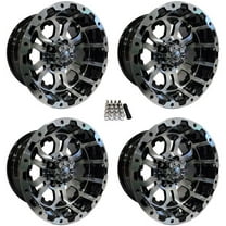 GTW Omega 14" Golf Cart Wheels/Rims Machined Yamaha