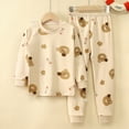 thumbnail image 4 of Rgdypko Toddler Girls Boys Long Sleeve Top And Pants Sleepwear Clothes 2 Piece Pajama Set Size 2-3 Years, 4 of 4