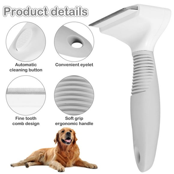 MesaSe Brosse de Toilettage pour Chiens et Chats, Outil d'Auto-nettoyage et de Perte de Poils, Peigne pour Animaux, Outil à Poils en Acier Inoxydable pour Perte de Poils, Toilettage, Enlève les Poils Lâches du sous-Couche, Tapis, Poils Emmêlés