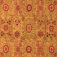 thumbnail image 1 of Ahgly Company Indoor Square Abstract Orange Modern Area Rugs, 3' Square, 1 of 4