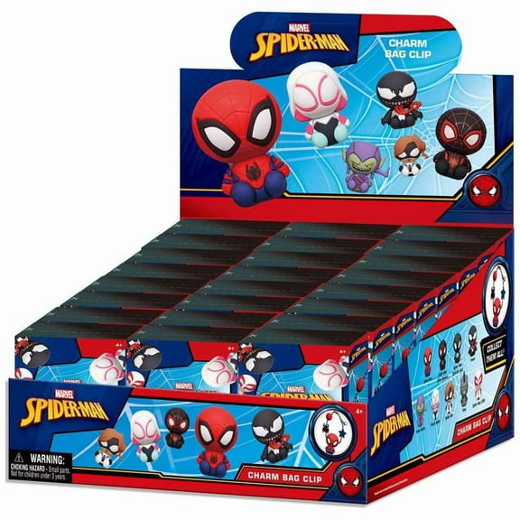 Marvel Charm Keyring Spider-Man Series 1 Mystery Box (24 Packs)