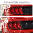 thumbnail image 6 of CheroCar Car Tail Light Cover Trim Accessories for Ford Mustang 2018-2019(Carbon Fiber), 6 of 8