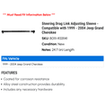 thumbnail image 2 of Steering Drag Link Adjusting Sleeve - Compatible with 1999 - 2004 Jeep Grand Cherokee 2000 2001 2002 2003, 2 of 2