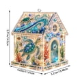 thumbnail image 3 of 3D Christmas House Pearl Art Kit, Lighted DIY Diamond Art Craft with Rhinestones and Pearl Beads, Plastic Tabletop Holiday Decor, by Zovey, 3 of 8