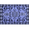 thumbnail image 1 of Ahgly Company Machine Washable Indoor Rectangle Abstract Blue Modern Area Rugs, 5' x 7', 1 of 4