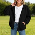 thumbnail image 2 of Enjoytime Girls Hooded Zip Up Sweatshirt Kids Fleece Long Sleeve Hoodies Lightweight Casual Jacket with Pockets, 2 of 6