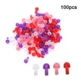 thumbnail image 1 of CNKOO 100Pcs Plastic Ceramic Christmas Tree Embellishment Muti-color Plastic Skull Head Light Haloween Bar Party Favors, 1 of 9