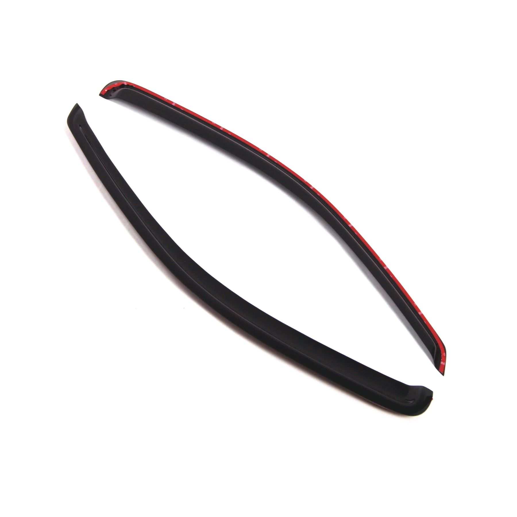 Tuningpros WD2-112i In-Channel Window Visor Deflector Rain Guard Dark Smoke 2 Pcs Set For 1997-2004 Dodge Dakota