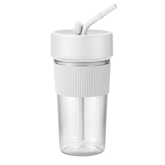 Leodye 1PCS Portable Blender with 6 Blades, Personal Juicer for Shakes and Smoothies, Rechargeable Easy Clean Mixer with Straw -6.85x3.15in