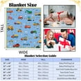 thumbnail image 2 of Construction Throw Blanket, Construction Truck Blanket for Boys, Soft Cozy Flannel Engineering Vehicle Blankets, Fluffy Fleece Crane Concrete Mixer Car Blanket for Teen Kids Gifts Sofa, 50x60 Inch, 2 of 6