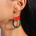 thumbnail image 3 of WIFKLSIIPG Christmas Ornaments Christmas Tree Earrings Colorful DIY Earrings Holiday Christmas Happy Ornaments Christmas Wreath Shape and Christmas Tree Shape Earrings, 3 of 6