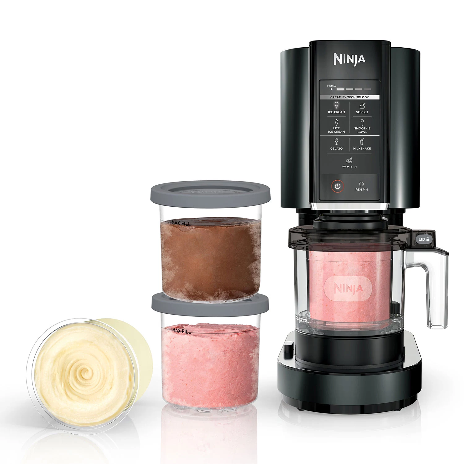 Ninja CREAMi Deluxe 11-in-1 アイスクリームメーカー Amazon.com: Ninja CREAMi Deluxe Ice Cream & Frozen Treat
