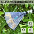 YOJOE 12 Ft 10 Gauge Outdoor Extension Cord with Multiple Outlets