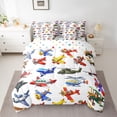 thumbnail image 2 of Feelyou Helicopter Boys Bedding Comforter Set 7pcs, Plane Aircraft Queen Bedding Sets, 2 of 8