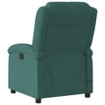 thumbnail image 2 of vidaXL Massage Recliner Chair Dark Green Velvet, 2 of 5
