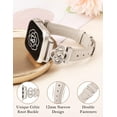 thumbnail image 3 of Wearlizer Slim Leather Band Compatible with Apple Watch Band for Women 41/40/38/42/44/45/46/49mm, Designer Celtic Strap for iWatch Series Ultra 2/SE/10/9/8/7/6/5/4/3/2/1, 3 of 6