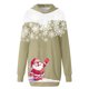 thumbnail image 4 of WILLBEST Sudaderas para Mujer, Vestido de Navidad, Vestido de Noche para Mujer, Sudadera Navideña de Moda con Capucha y Bolsillo Tipo Bolso, Sudadera Estampada, Falda de Moda XX-Grande, 4 of 4