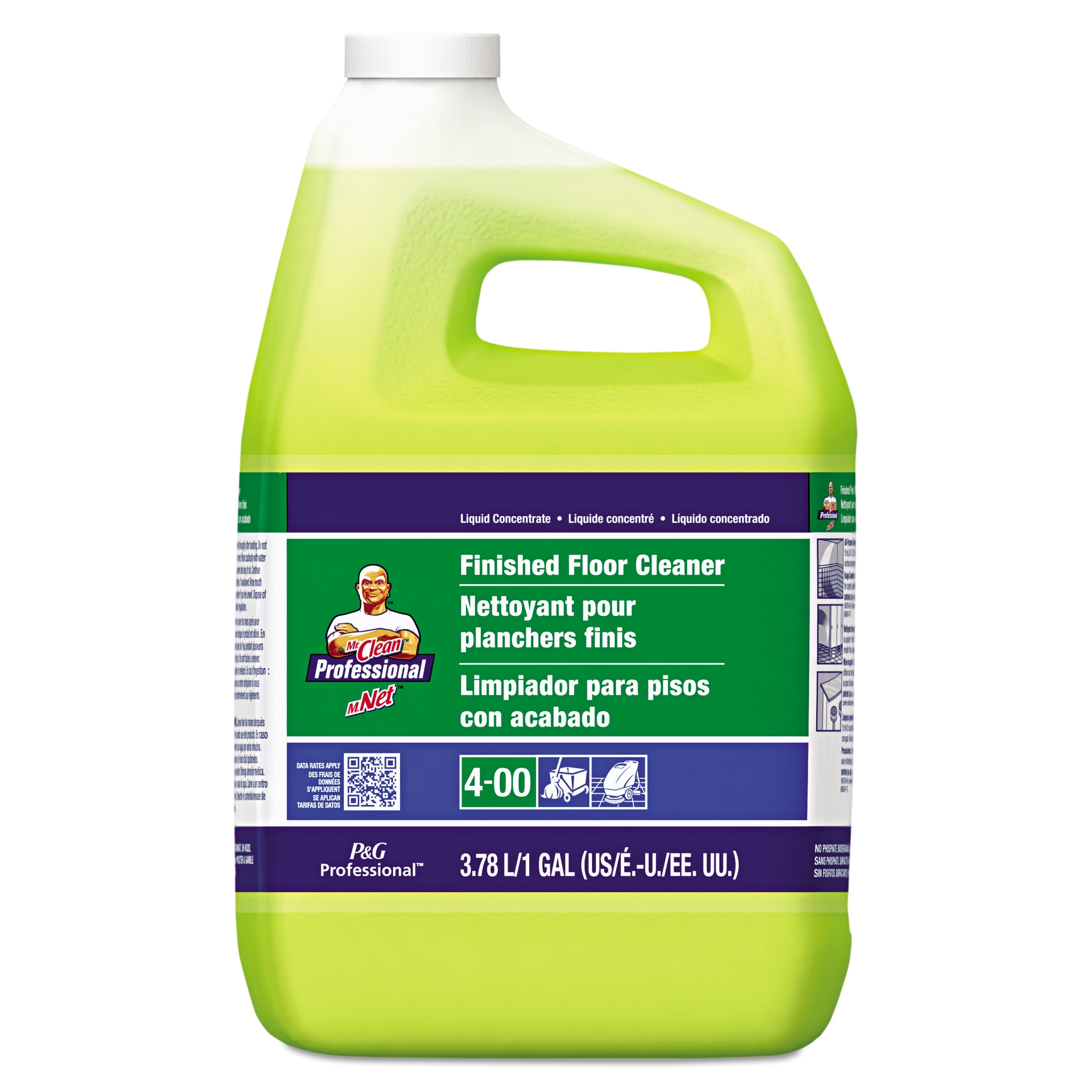 Mr. Clean Finished Floor Cleaner, Lemon Scent, One Gallon Bottle
