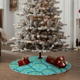 thumbnail image 5 of Daiia Beautiful Seashells Drawing Merry Christmas Tree Skirt , Xmas Large Lace-up Tree Skirt, Santa Snowflakes Rustic Home Decorations New Year Party Farmhouse Decor-36", 5 of 7