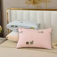 thumbnail image 5 of Almohada de terciopelo con plumas de ajenjo, color sólido, suave y cómoda, para dormitorio, cama, almohada para dormir, hotel de 5 estrellas, para adultos solteros, 5 of 5