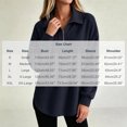 thumbnail image 2 of cocolona Tunic Sweatshirts for Women Long Sleeve Lapel Half Zip Pullover Tops Casual Loose Curved Hem Workout Sweatshirts, 2 of 7