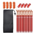 thumbnail image 4 of koolsoo 10pcs 7001 Aluminum Tent Stakes - Ultralight Tri-cone Tent Pegs Red, 4 of 9