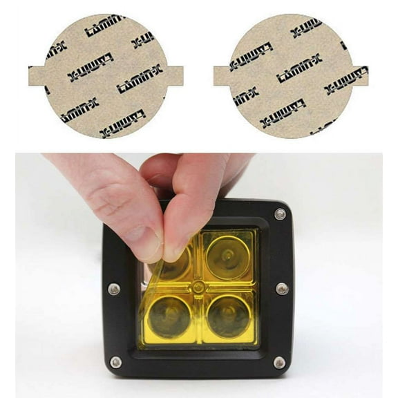 Lamin-x 3.25" Yellow Round Light Covers