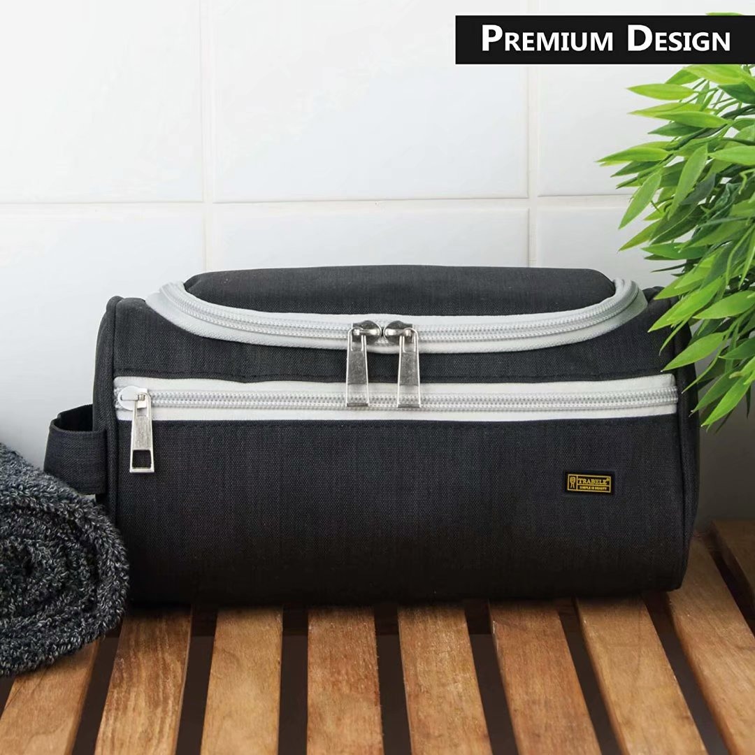 Sac De Lavage/suspension En Cuir Marron - Pour Cosmétiques Ou Culture, Unisexe, Neuf