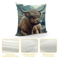thumbnail image 4 of Highland Cow Pillow Cover Cow Home Decorative Pillows Cover， Linen Cushion Cover for Couch Sofa BedMultiple specifications&nbsp;, 4 of 5