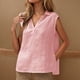 thumbnail image 2 of Camisetas para mujer,Blusa de lentejuelas con cuello en V, camiseta informal holgada sin mangas, camisa de poliéster con brillo, ropa de fiesta para mujer, sopatenor, 2 of 9