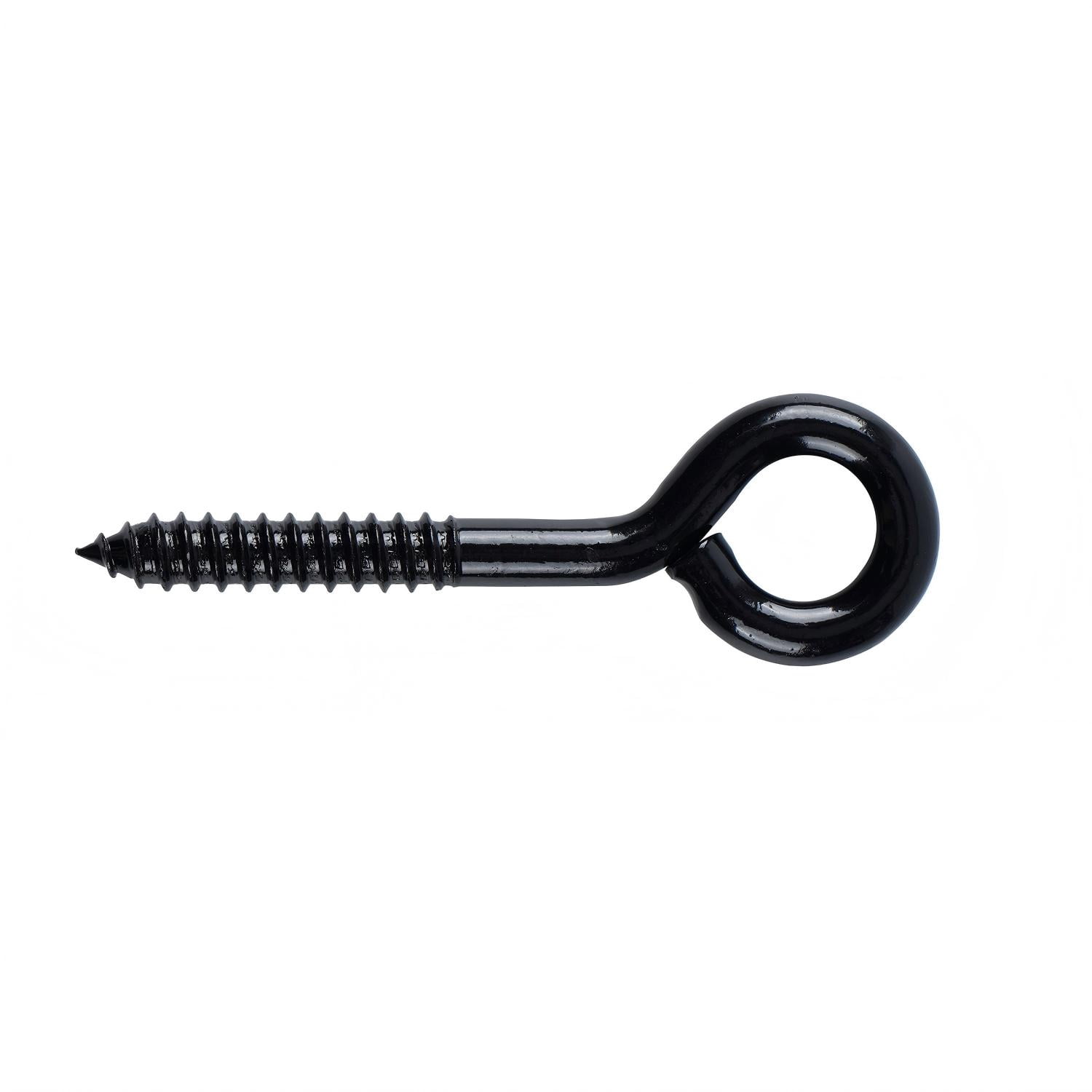 Hyper Tough Steel Lag Screw Eye 3/8 inch x 4-1/2 inch Black