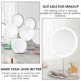 thumbnail image 2 of 1Ensemble Miroir Cosmétique de Table avec Lumière LED Miroir de Maquillage de Bureau (Blanc), 2 of 8