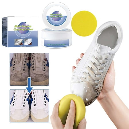 

White Shoe Cleaning Sports Shoes Can Be Cleaned And Yellowed With One Wipe. Cleaning Agent For Shoe