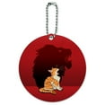 thumbnail image 1 of Little Kitten Lion Roar Round Luggage ID Tag Card Suitcase Carry-On, 1 of 7