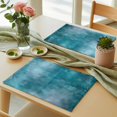 thumbnail image 3 of Teal Blue Placemats Set of 6 Modern Abstract Art Place Mats Table Mats Kitchen Dining Home Outdoor Party Table Decoration, 3 of 9
