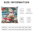 thumbnail image 5 of PHYHOO Merry Christams Throw Pillow Covers Beach Xmas Beach Umbrella Pillowcase Home Sofa Cushion Cover White, 5 of 5
