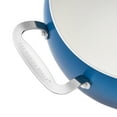 thumbnail image 6 of Open Box The Pioneer Woman Harlow 7.5 Qt Ceramic Non-Stick Stock Pot with Lid, Denim Blue, 6 of 10