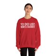 thumbnail image 4 of Sarcastic Saying To Do List Mom's Favorite Women Me Gildan 18000 Sweatshirt, 4 of 4