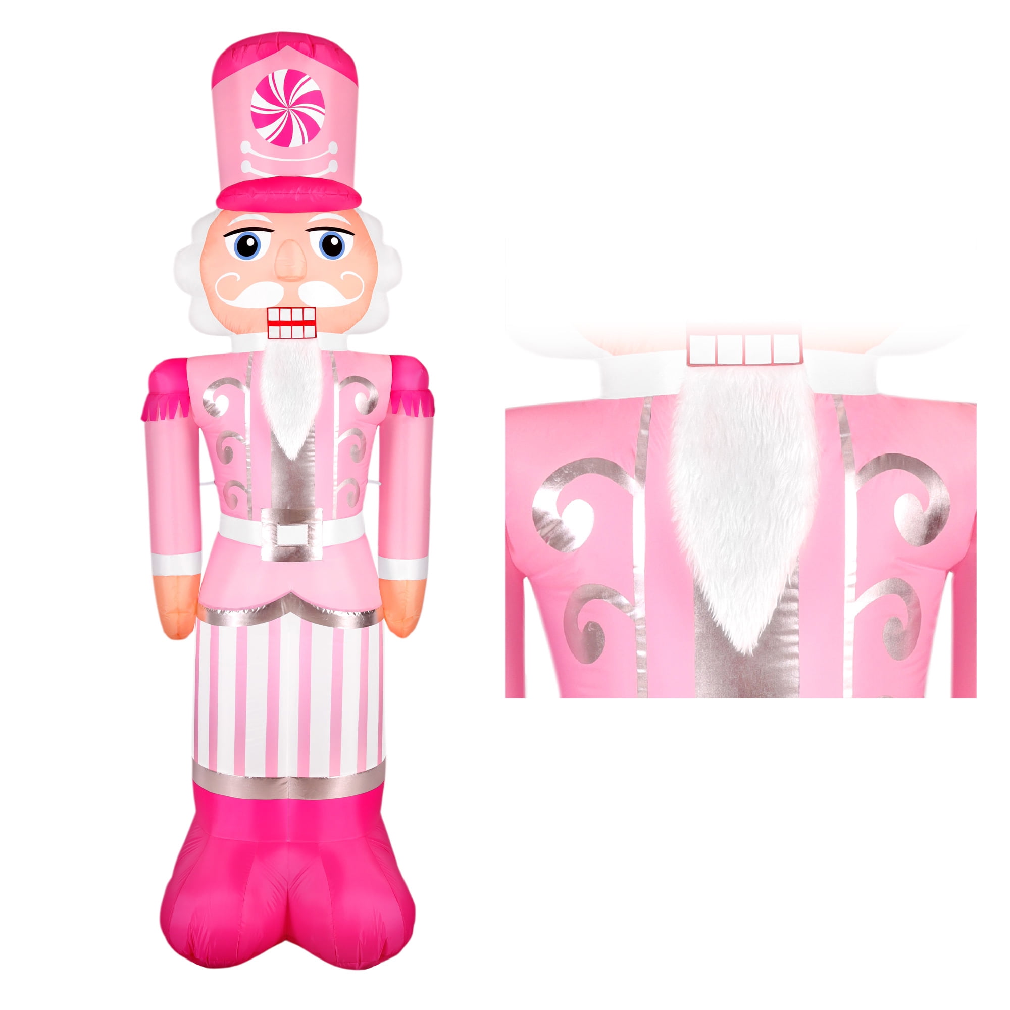 Vivi! Statue De Noël - Snoep Casse-Noisette - Pastel - Rose Vert - 45cm