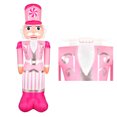 thumbnail image 1 of Occasions 8’ Inflatable Pink Nutcracker – Christmas Outdoor Decoration, 1 of 10