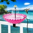 thumbnail image 1 of Uklsqma Outdoor Solar Bird Bath Fountain for Backyard Garden Courtyard, Metal Basin with Solar Panel Power Cord, Mini Flowing Water Feature, 1 Piece, 1 of 5